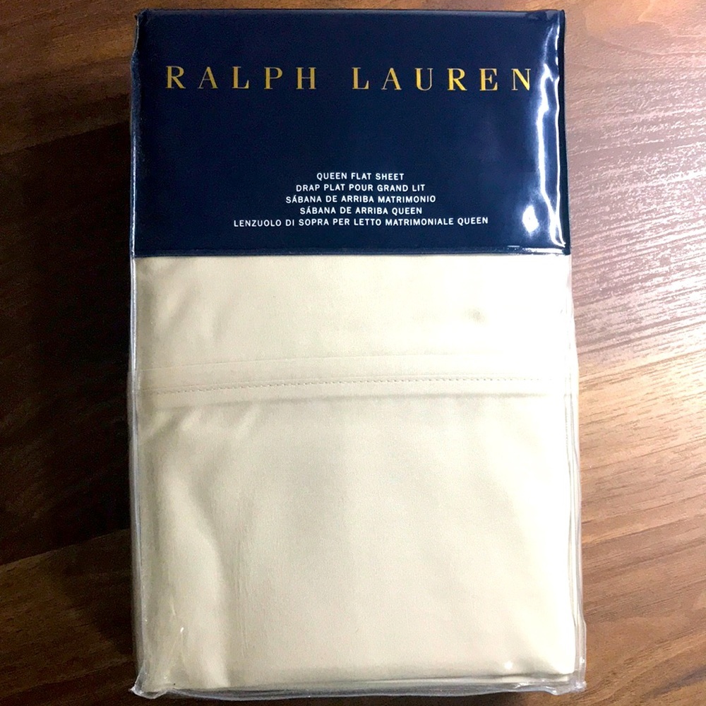 Ralph Lauren RL 464 Percale Queen Flat Sheet